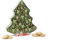 Christmas Tree Gift Set - Novelty Christmas Biscuits Gift Set Tin Filled with Fancy Chocolate Chip Cookies - Luxury Tins of Biscuits for Women and Men, English Gifts & Presents for Food Lovers