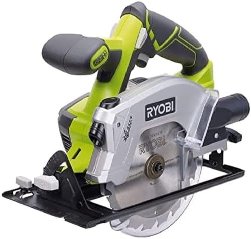 Ryobi - Scie circulaire 18V - diam. 150 mm x 10 mm - 4 700 tr/min - Livrée avec 1 lames 18 dents, 1 batterie 4Ah et 1 chargeur rapide