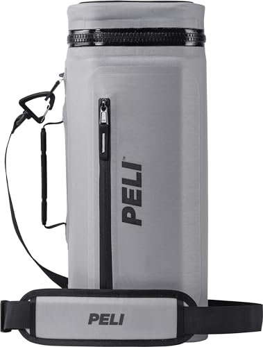 PELI Nevera Tipo Mochila, Nevera de Primera Calidad con 2 Compartimentos aislados, para el Aventurero de Todos los días, Volumen Interior: 5 litros, Color: Gris Claro