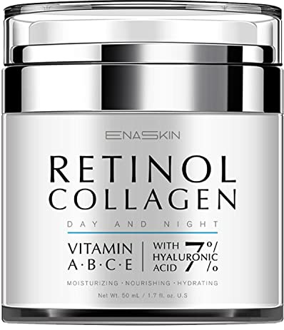 EnaSkin Retinol Cream for Wrinkles: Face Neck Collagen Cream for Tightening Skin - Anti Aging Facial Moisturizer Day and Night for Women and Men 1.7 Fl OZ