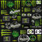 Motorrad Aufkleber 3 Bilder Vinylaufkleber Tuning Sponsoren Motocross Motorsport Fahrrad Helm Aufkleber Racing Folie Stickersracing MTB Aufkleber Set für Motorräder, Autos, Rennwagen, Helme(D)