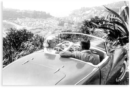 HACERR Leinwandposter Grace Kelly und Cary Grant, Monaco. (1955) Leinwand-Poster, Wandkunst, Dekordruck, Bild Gemälde für Wohnzimmer, Schlafzimmer, Dekoration, 30 x 45 cm