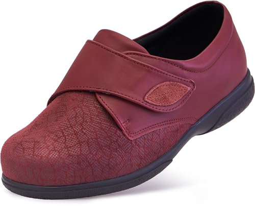 Cosyfeet Karena - Claret Mosaic - 7-6E - Extra Wide Women's Shoes