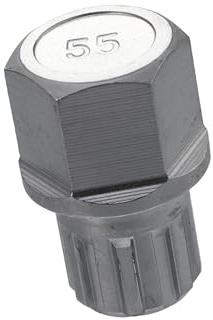 A ABSOPRO Extractor de Pernos de Cubo de Coche Rueda Bloqueo Orejeta Tuerca Antirrobo Zócalo Llave Rueda Bloqueo Llave 55/10PT Reemplazo de artículo