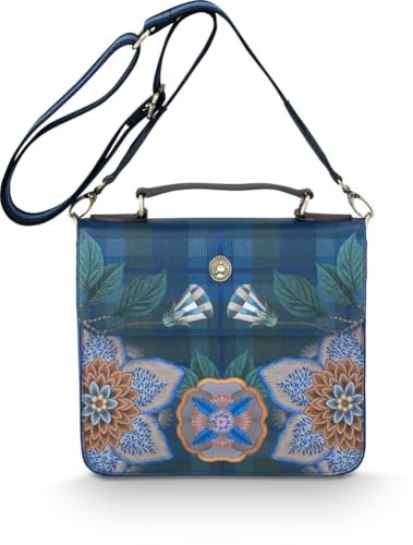 Pip Studio Frances Cross Body Bag Flores Felices Dark Blue 25x9x21.5cm