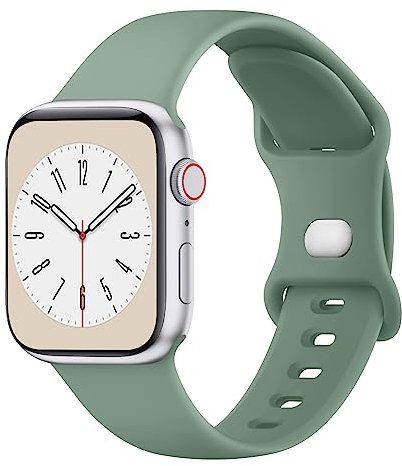 Vancle für Apple Watch Armband 41mm 40mm 38mm 49mm 46mm 45mm 44mm 42mm für Damen Herren, Weiches Silikon Sportband Ersatzarmbänder für iWatch Serie 10 9 8 7 SE 6 5 4 3 2 1 Ultra Frauen Männer