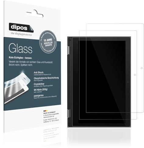 dipos I 2x Screen Protector compatible with Lenovo 300e Chromebook 2nd Gen AST Flexible Glass 9H Display Protection