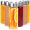 6-Pack Glass Juice Bottles - 500ml/16oz Wide Mouth Borosilicate Glass Bottles with Leakproof Stainless Steel Lids – BPA-Free, Reusable, Dishwasher Safe, Ideal for Juices, Smoothies, Protein Shakes