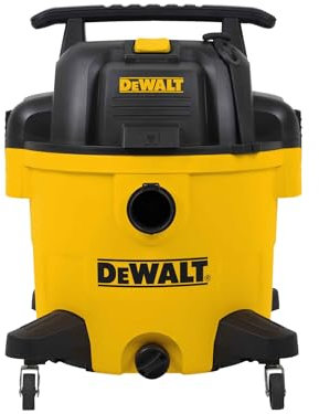 DEWALT DXV34PTAA Wet & Dry Vacuum with a Power Socket for a Power Tool use (Power Tool Activation). Its Powerful Motor generates 17kPa of Suction Power. Ideal for Almost Any Clean-up Job, Designed to