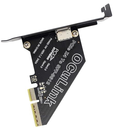 Adaptateur NFHK PCI-Express 4.0 PCIE 4X vers Carte hôte Oculink SFF-8612 SFF-8611 pour SSD U.2 eGPU, Station d'accueil pour Carte Graphique Externe