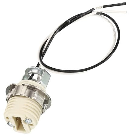 TA-VIGOR G9 Light Base Socket Kit with 10 Inch Wire, Ceramic Pin Type Lamp Holders with Socket Ring Tool, 250V 2A Heat-Resistant G9 Bulb Sockets for Ceiling and Spotlight