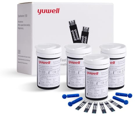 yuwell Blood Glucose Test Strips and Lancets for Model 710 & 582 Only x 100pcs
