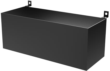 URCheers Wandorganizer für Akustikpaneel, Haken, Box & Regal Metall, Ablage für Akustikpaneele Lamellen Wandpaneele, Zubehör für Büro, Flur, Küche, usw. (Cube Behälter M)