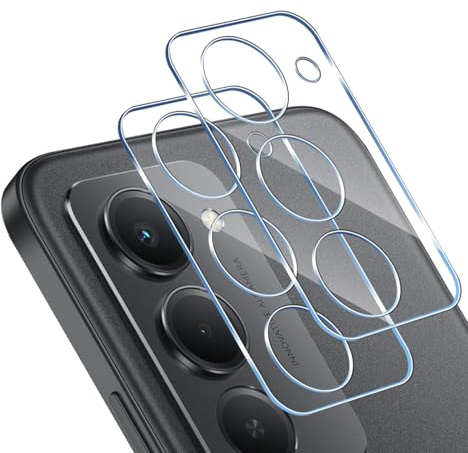 HidWee 2 Stück Kamera Schutzfolie Kompatibel mit Xiaomi Redmi 15 4G/5G Kameraschutz, 9H Härte Kamera Schutzglas, HD Clear Anti-Bläschen Kamera Schutzfolie, Anti-Kratzen Kameraschutz