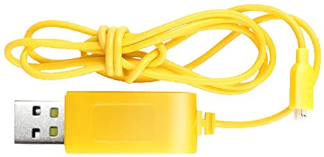 RC Helikopter USB Ladegerät Mini S107 S105 Kabel Ersatzteile Ladehubschrauber Zubehör Modellflugzeug (Yellow, One Size)