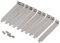 RDEXP 12 x 2 cm Silber Edelstahl Computer Fall Rückseite Slotblech PCI blank Filler Abdeckung flach Abschnitt mit Schraube Set von 10