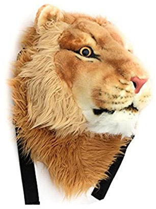 STAR FIRE Herrlicher Tigerkopf Rucksack Löwe Tierkopf 3D Rucksack (Groß, Löwe)