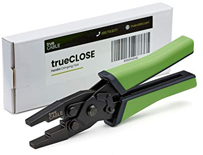 trueCABLE Parallel-Crimpzange, werkzeuglose Keystone-Buchse und Feldabschluss-Stecker-Verschlusswerkzeug, trueCLOSE