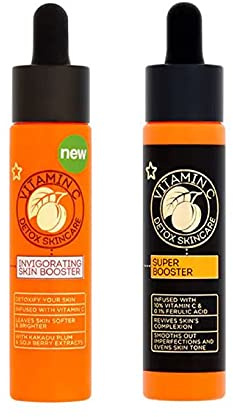 Vitamin C Detox Skincare Belebende Haut Booster + Super Booster