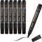 ABEIER Black Permanent Marker pens, Bullet Tip,6-count thick markers,Works on Wood,Stone,Plastic,Metal and Glass for Doodling, Coloring, Marking by XSG