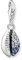 Thomas Sabo Charm-Anhänger Muschel mit blauen Steinen 925 Sterlingsilber 1894-945-7