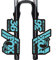 BINGYUAN Stickers À Fourche À Vélos F-O-X 36 Autocollant À Fourche Avant Vélo Vélo VTT Vélo Avant Sticker Fork Même Vélo Autocollant De Fourche Avant Vélo (Color : Lake Blue)