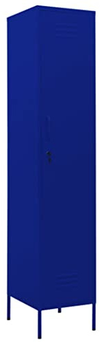 vidaXL Locker Cabinet Navy Blue 35x46x180 cm Steel