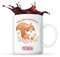 Planetee Tasse prénom personnalisable mignon avec écureuil| Mug Cadeau de naissance personnalisé garçon ou fille pour anniversaire