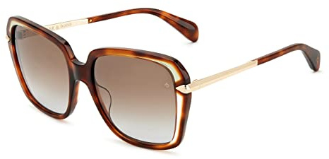 Rag&Bone Rnb1059/g/s 086/HA HAVANA Sunglasses Women's Acetate, Standard, 57