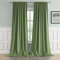 DUALIFE Back Tab Blackout Curtains for High Ceiling Wall Panels 52 by 132 Inch Length Living Room Patio Sliding Door Extra Long Drapes, Sage Green, 2 Pcs