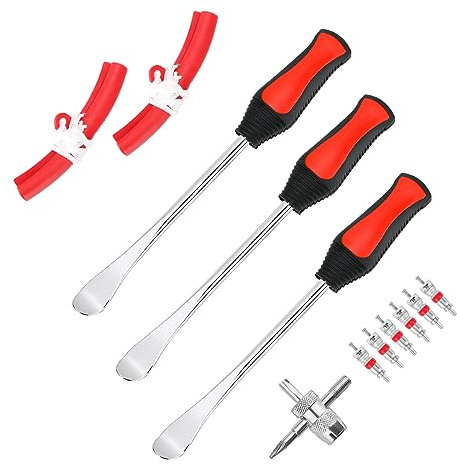 JNNJ Reifenheber, Reifen Hebel Werkzeug Löffel, Fahrrad Reifen Reifenwechsel Set, Rad Felge Protektoren Tool Kit, Montierhebel Werkzeug Für Motorrad, Wagen Reifen