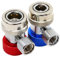 LYEAA R134A Car Air Condition Quick Coupler Copper A/C Manifold Gauge Adapter Air Conditioner Coolant Quick Coupling Air Conditioning Accessories