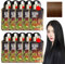 Satywig Hair Color,Plant Extract Non-damage Hair Dye Cream,Plant Hair Dye,Multi-Plant Hair Dye Cream,Fruit Plant Hair Dye Shampoo,Plant Hair Color Cream,Dye Hair Shampoo for All Hair (Chestnut Brown)