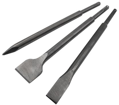 Faithfull SDS-plus Concrete & Masonry Chisel Set Flat, Pointed & Spade Chisel