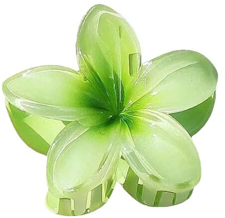 Ei-Blume Haarklammer für Dickes Dünnes Haar,1 Stück rutschfeste Acryl niedliche Blumen Haarspangen Große Haarklammern für Frauen Mädchen Haarstyling Strand Party Pool Urlaub Zubehör (F, One Size)