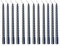 Cadzyre kerzenset – 12 stabkerzen Silber，44g/Stück, pyramidenkerzen，2X25cm Drehen Sie die pyramidenkerzen Silber，Perfekt für Hochzeiten, Partys, Kirchen (argent)