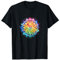 Lotus Blume Regenbogen Mandala Yoga Meditation Achtsamkeit T-Shirt