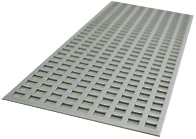 Chapa perforada Qg 10-15 de acero galvanizado, 2 mm, reja para ventanas, acero, corte uno, lámina 450 x 750