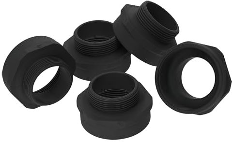 Kalitec G5324010 Extension M32/M40 Plastic Black I Extension Piece Cable Gland I M40 Female Thread I M32 Male Thread I IP68 Pack of 5