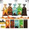 Halloween Süßigkeiten Mix, panemy Trick or Treat Tüten, Trick or Treat Beutel, Cellophantüten Halloween, für Süßigkeiten mit Twist Krawatten Plätzchen Spinnennetz Kürbis (100 PCS Buntes)