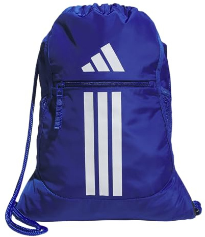 adidas Alliance Sackpack – Drawstring Backpack Small Bag for Men and Women, 3/Team Royal Blue, One Size, Alliance Sackpack – Drawstring Backpack for Sports, Small Gym Bag