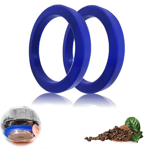 Raheem 2 Stück Dichtung O-Ring für E61 Espressomaschinen E91 E92 E97 E98, Bianchi, Ascaso, Azkoyen, Brasilia, Gaggia Baby, Classic, NewBaby Brühkopfdichtung Kaffeemaschine ø 73 x 57 x 8,5mm(Blau)