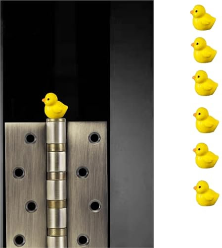 LABJXAT Duck Hinge Heads Decorative Topper Set 6PCS,Magnetic Hinge Head Home Decoration,Magnetic Hinge Head Toppers Door Hinge Head Home Decoration