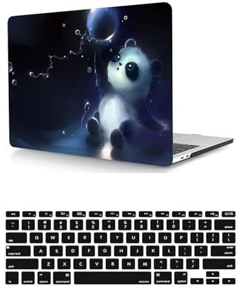 HLAAJJX Hülle Kompatibel mit MacBook Pro 16 Zoll A2485 A2780 A2991 M1 M2 M3 2021 2023 mit Liquid Retina Display Touch ID, Plastik Hartschale Matt Case & Tastaturschutz,Panda