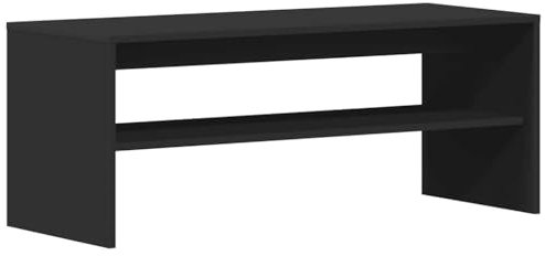 vidaXL TV-Schrank Schwarz 100x40x40 cm Holzwerkstoff, TV-Möbel, TV-Board, TV-Sideboard, TV-Ständer, TV-Bank, Fernsehschrank, Fernsehtisch