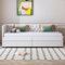 Teahutty 2-in-1 ausziehbares Sofa, Couch, Samtstoff, Zweisitzer, Schlafsofa für Wohnzimmer, Schlafzimmer, Wohnung, einfache Montage, umwandelbar, modernes Schlafsofa, Couch, nur Rahmen (Beige)
