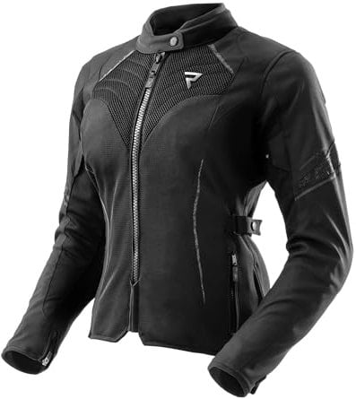 REBELHORN Jax Lady Motorradjacke Damen | Textil | Ellbogen, Schulter und Rückenprotektor Stufe 2 | Abnehmbar Humax Membran | Große Mesh Belüftungspaneele