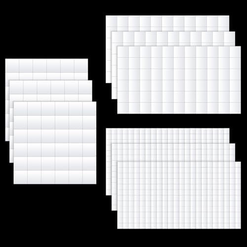 Aiyorse 6 Blätter Doppelseitiges Klebeband 3d Klebepads Doppelseitiges Extra Stark Double Sided Foam Tape Schaumstoff Klebekissen Doppelseitiges Schaumstoff Pads für Scrapbooking Papier,Kunststoff