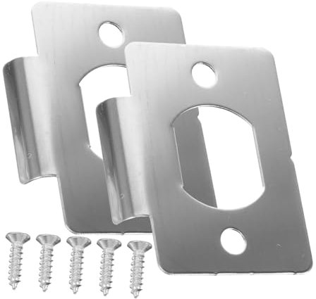 SHINEOFI 2 Piezas Refuerzo Cerraduras de Puerta con Embellecedor de Seguridad Kit de Seguridad