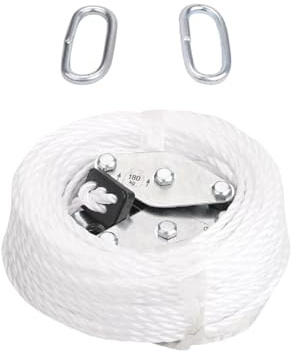 lopituwe Durable Steel Winch Pulley Labor Saving Lifting Tool Easy To Lifting Pulley Roller Rope Bicycles And Supply Boxes. 180kg Winch Cargo Set Labor Saving